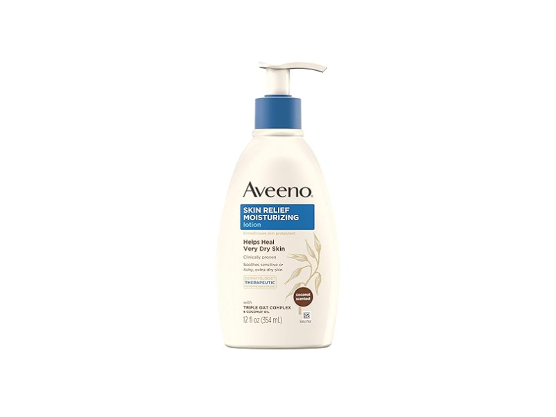 Aveeno Skin Relief Gentle Scent Lotion, Nourishing Coconut, 12 fl oz/354 mL