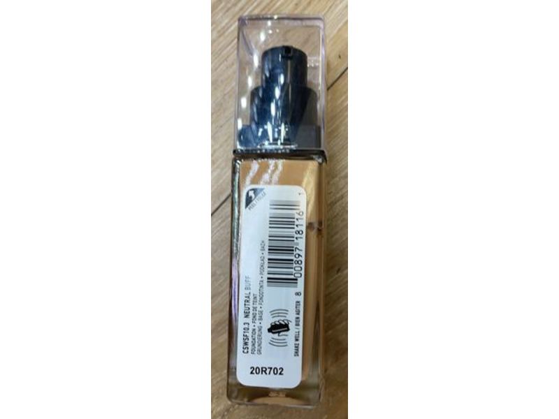 NYX Professional Makeup Can't Stop Won't Stop Full Coverage Foundation, 10.3 Neutral Buff, 1.0 fl oz/30 mL