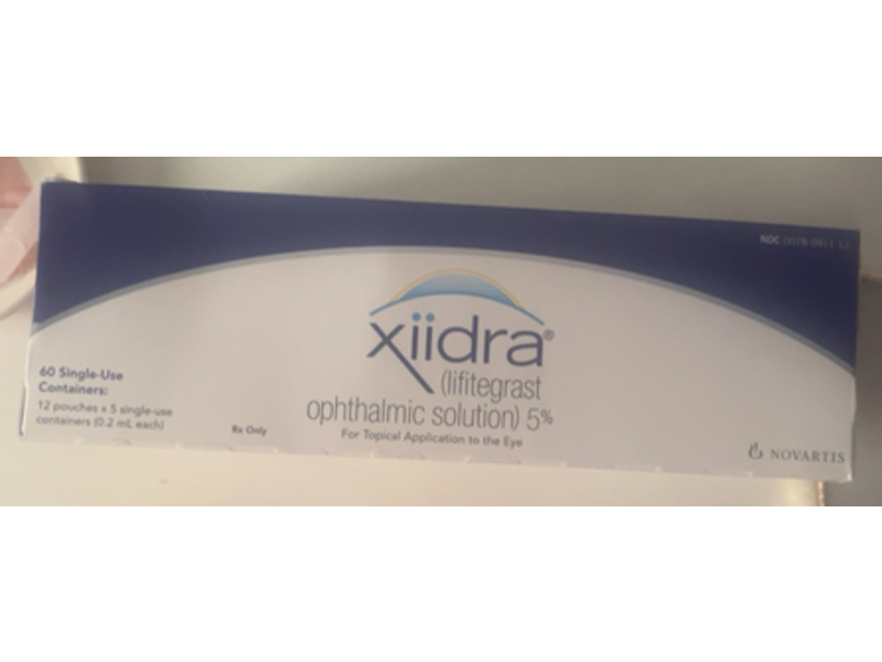 Xiidra (lifitegrast) Solution 5%, 0.2 mL, 12 Count (Rx)