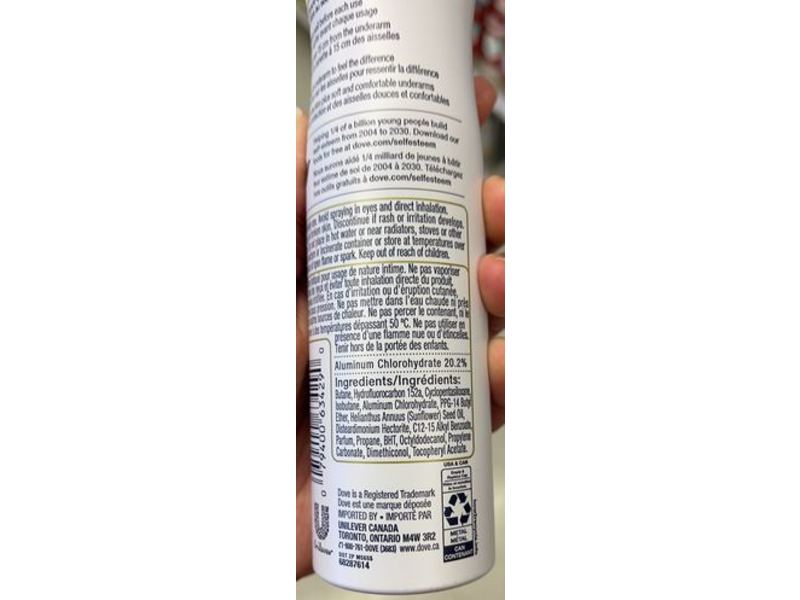 Dove Advanced Care Antiperspirant, Invisible, Sheer Fresh, 107 g