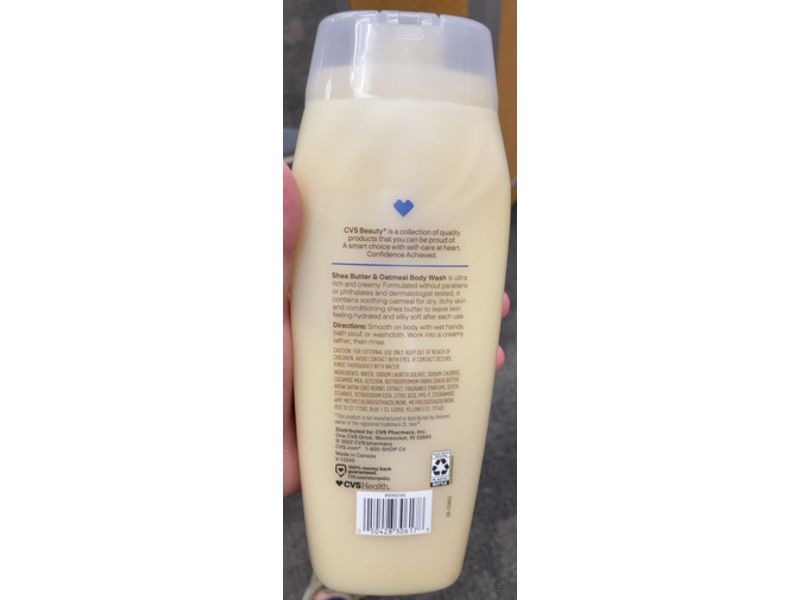CVS Shea Butter & Oatmeal Body Wash, 24 fl oz/710 mL