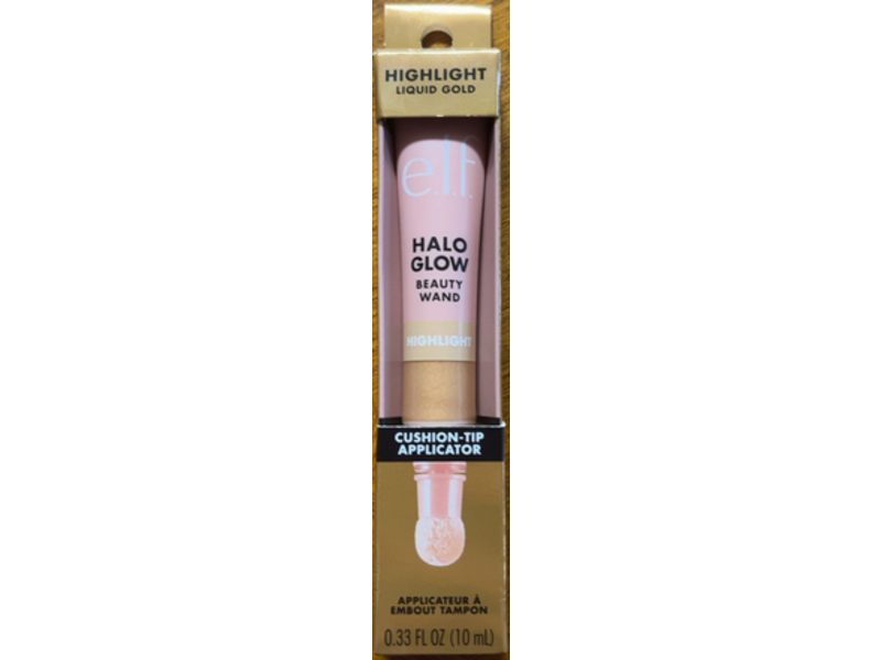 e.l.f. Halo Glow Highlighter Beauty Wand, Liquid Gold, 0.33 fl oz/10 mL