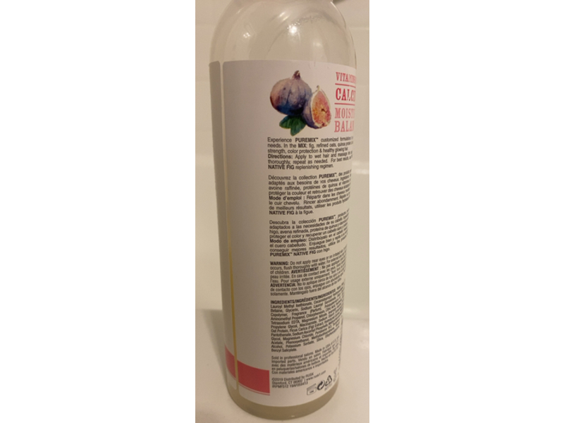 Rusk Pure Mix Replenishing Shampoo, Native Fig, 12 fl oz/355 mL