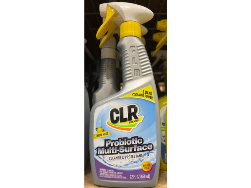 Clr Cleaner & Protectant Probiotic Multi Surface, Lemon Mist, 22 fl oz/650 mL