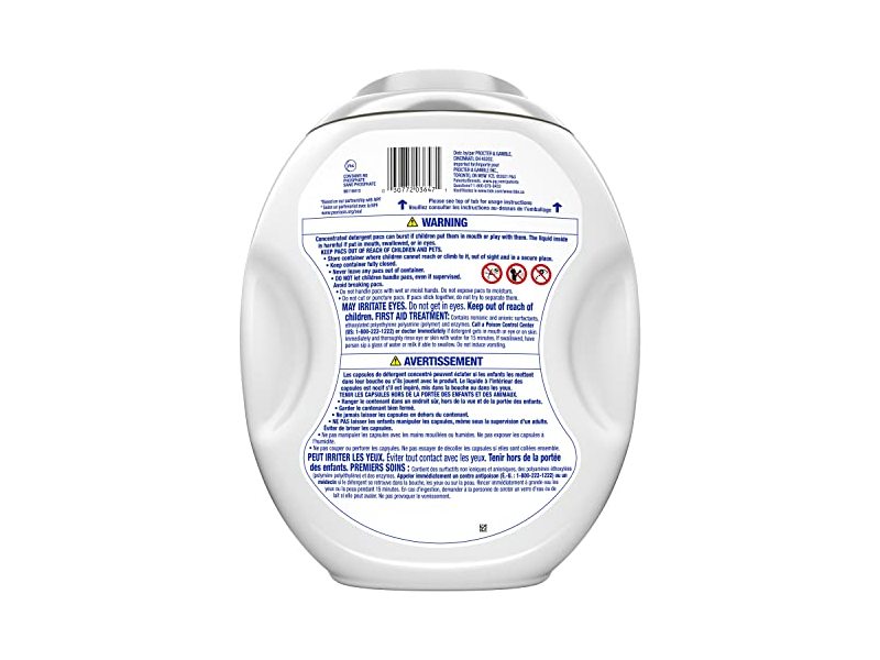 Tide Plus Hygienic Clean Power Pods Laundry Detergent, Free/Nature, 63 Loads, 107 oz/3.04 kg