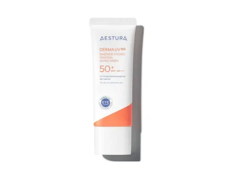 Aestura Derma UV365 Barrier Hydro Mineral Sunscreen, SPF 50+ PA++++, 0.67 fl oz/20 mL