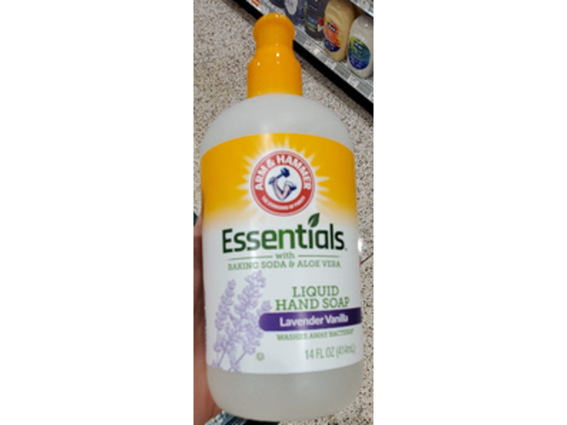 Arm & Hammer Essentials Liquid Hand Soap, Lavendar Vanilla, 14 fl oz/414 mL
