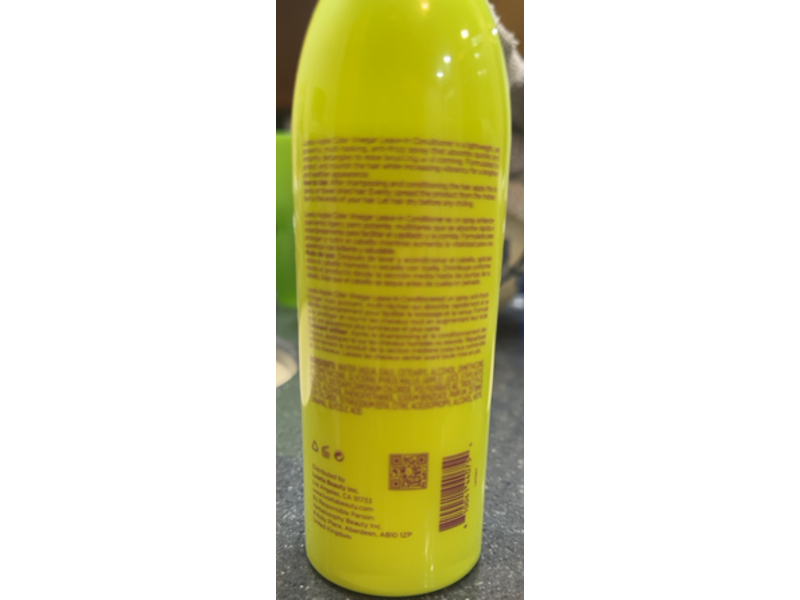 Luseta Apple Cider Vinegar Leave In Conditioner, 8.5 fl oz/251 mL