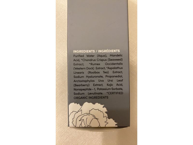 Fitglow Beauty Natural Clear + Bright Mandelic Serum Drops, 1 fl oz/30 ml