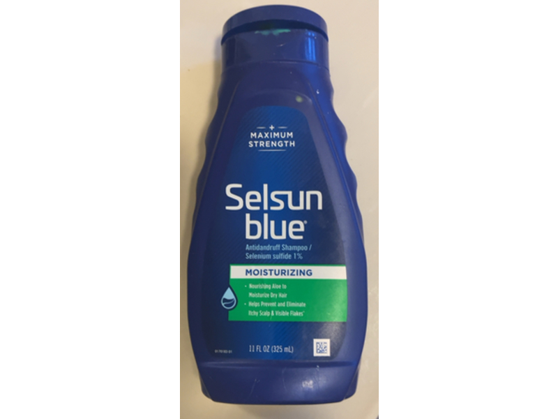 Selsun Blue Moisturizing Antidandruff Shampoo, Selenium Sulfide 1 %, 11 fl oz/325 mL