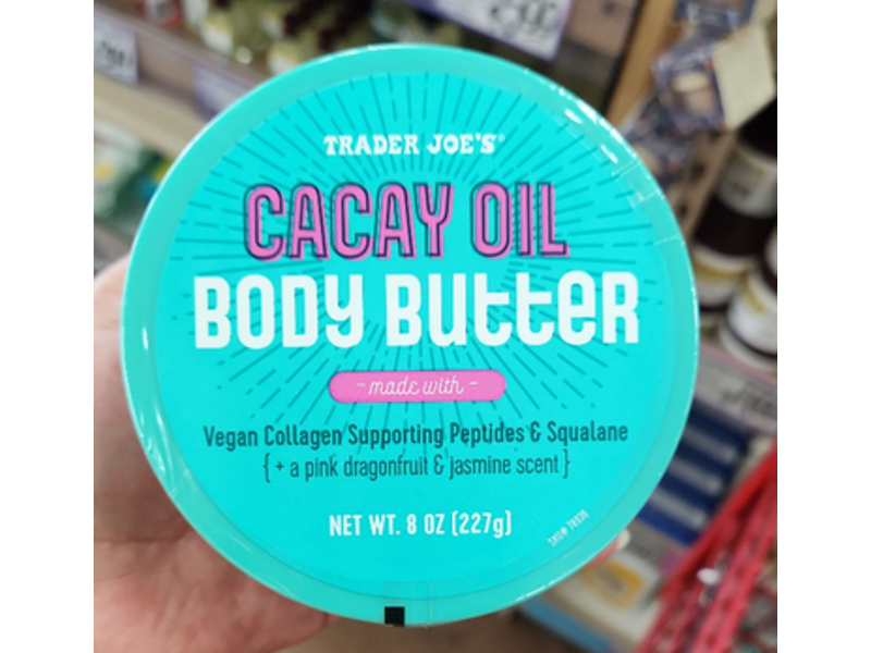 Trader Joe's Body Butter, Cacay Oil, 8 oz/227 g