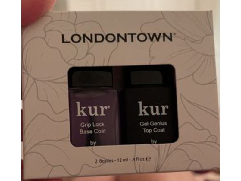 London Town Grip + Shine Duo Base Coat & Top Coat, 4 fl oz/12 mL