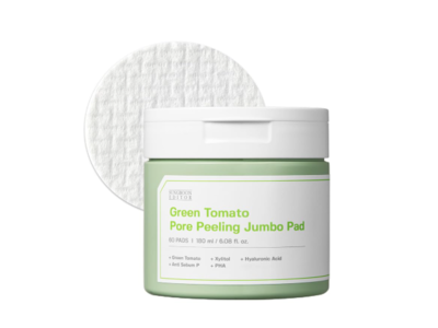 Sungboon Editor Green Tomato Pore Peeling Jumbo Pad, 6.08 fl oz/180 mL, 60 Count