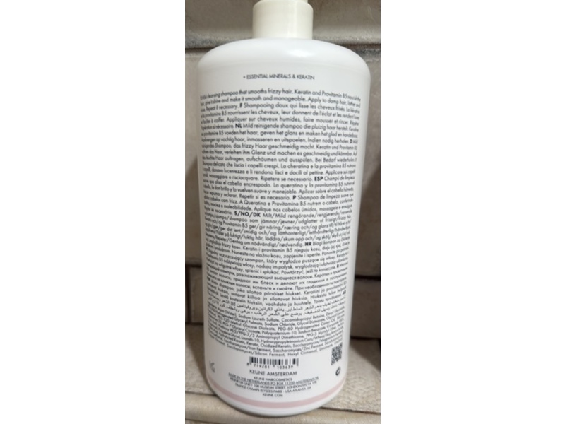 Keune Care Keratin Smooth Shampoo, 33.8 fl oz/1000 mL