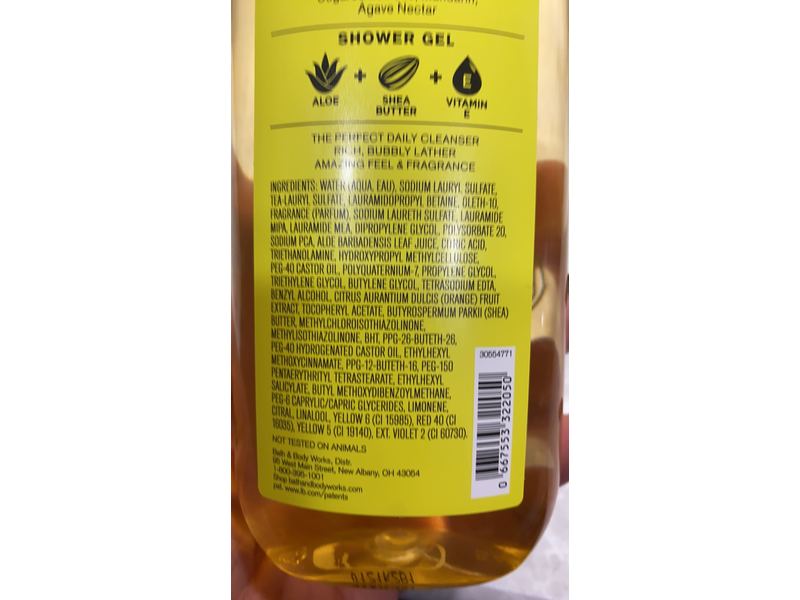 Bath and Body Works Sun-Washed Citrus Shower Gel, 10 fl oz