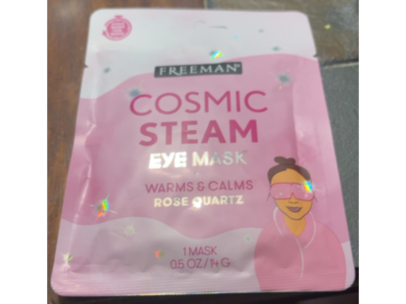 Freeman Cosmic Steam Eye Mask, Warms & Calms Rose Quartz, 0.5 oz/14 g