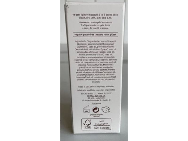 Elaluz Beauty Oil, 1 fl oz/30 ml