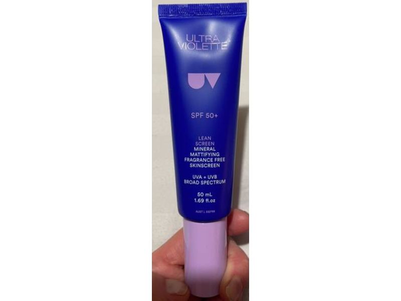 Ultra Violette Lean Sun Screen, Fragrance Free, 1.69 fl oz/50 mL