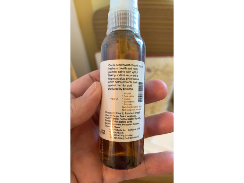 Cleure Breath Spray, Cinnamon, 2 fl oz/59 mL