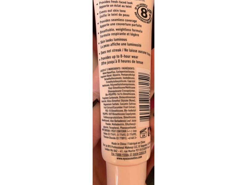 Nyx Professional Makeup Bare with Me Tinted Skin Veil, Beige Camel, 0.91 fl oz/27 mL
