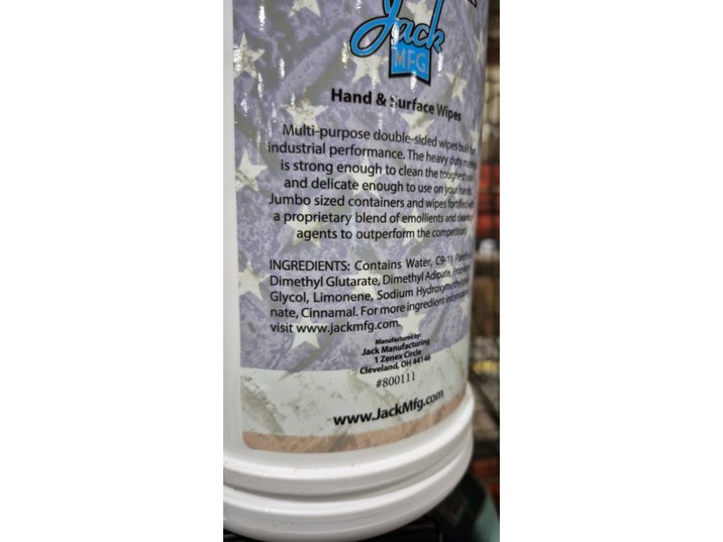 Jack Concentrated Magic Hand & Surface Wipes, 110 Count