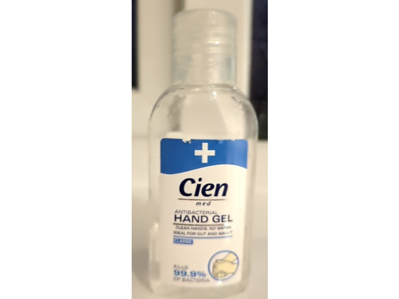 Cien Antibacterial Hand Gel, Classic, 50 mL