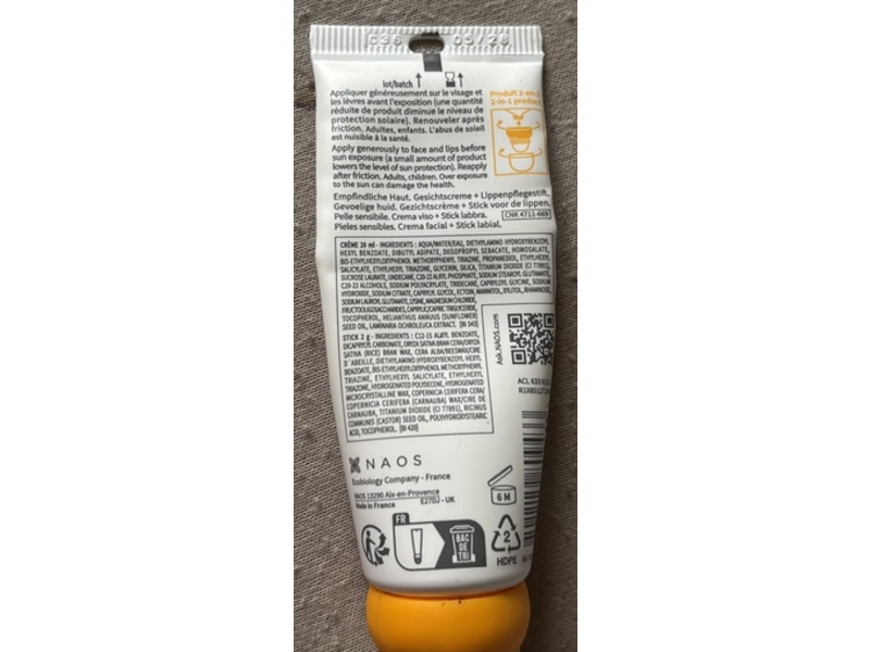 Bioderma Photoderm Duo Ski Face Cream + Lip Stick, SPF 50, 20 mL