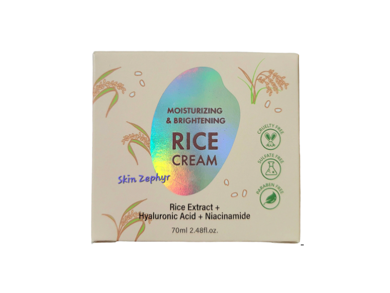 Soqu Moisturizing & Brightening Rice Cream, 2.48 fl oz/70 mL