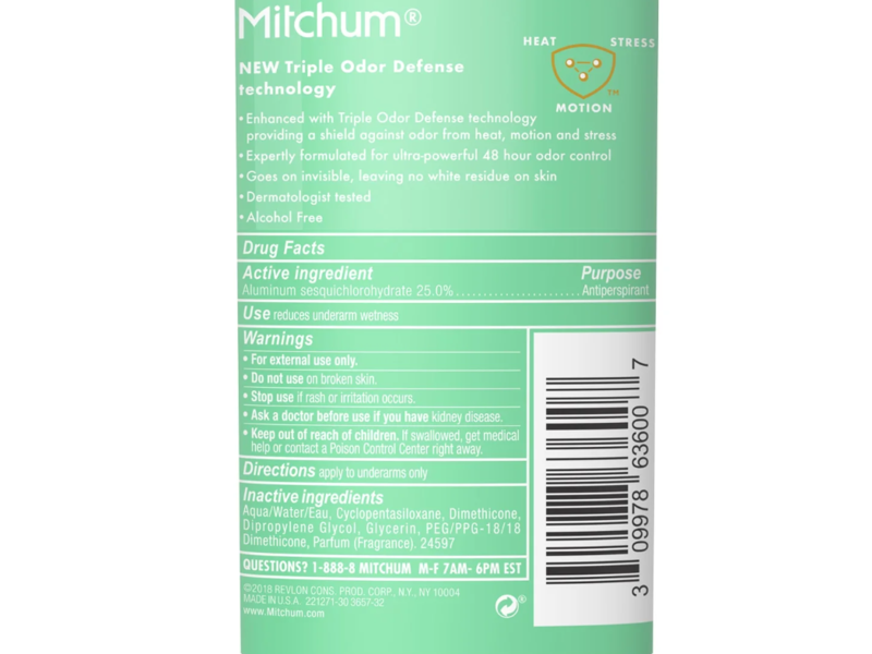 Mitchum Women Gel Anti-Perspirant & Deodorant, Powder Fresh, 3.4 oz/96 g