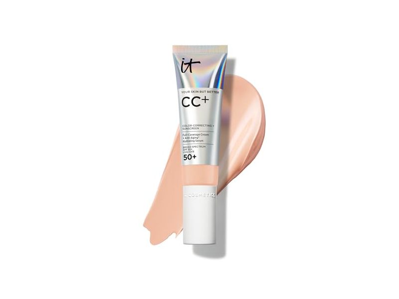 It Cosmetics CC+ Color Correcting Sunscreen, 50+, 1.08 fl oz/32 mL