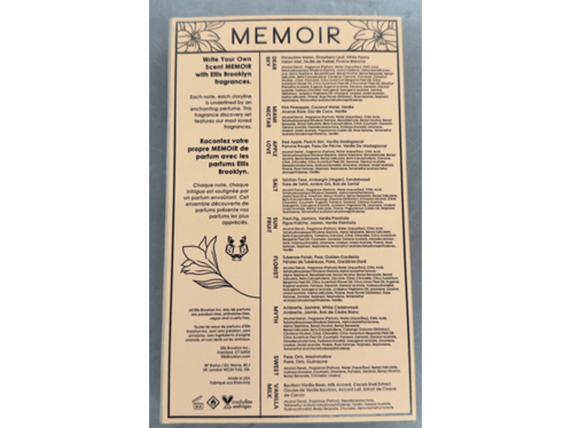 Ellis Brooklyn Memoir Fragrance Discovery Eau De Parfume Spray Set, 0.6 fl oz/18 mL