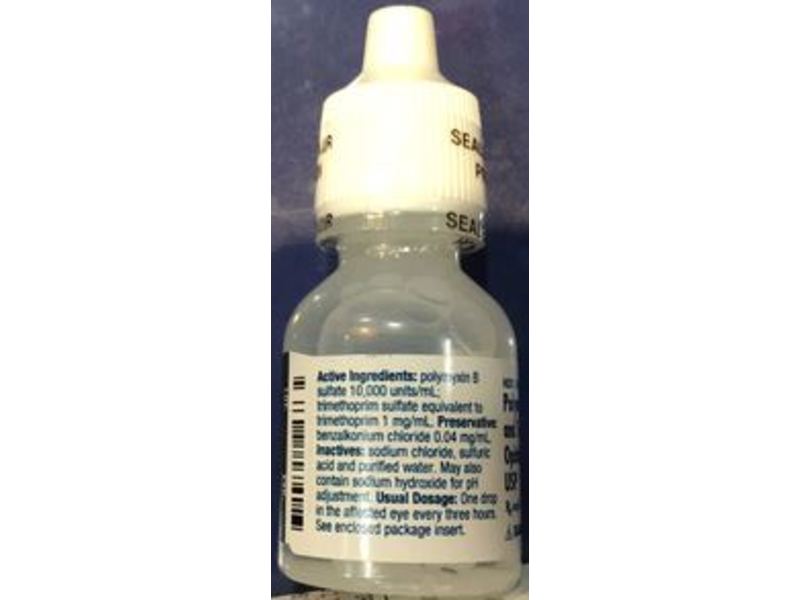 Polymyxin B Sulfate and Trimethoprim Ophthalmic Solution, USP,10 mL, Sandoz (RX)