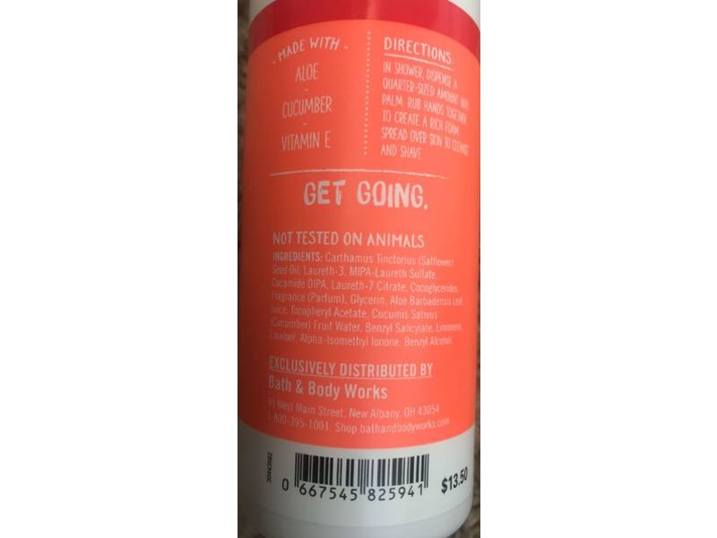 Bath & Body Works Active \ Skincare On-The-Go Shave + Shower 2-in-1 Oil Body Cleanser, 8 fl oz/236 mL