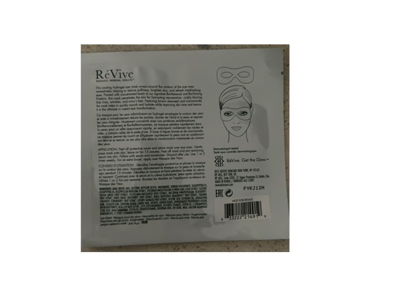 Revive Instant De-Puffing Gel Eye Mask, Pack of 6
