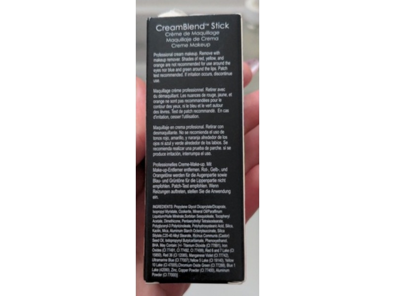 Mehron CreamBlend Face & Body Makeup Stick, White, 0.75 oz/21 g