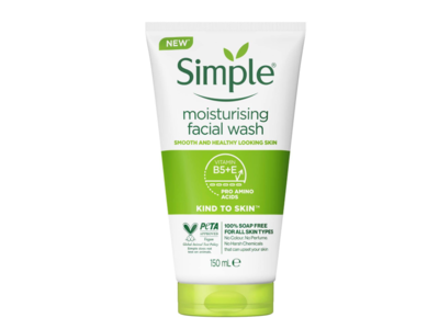 Simple Kind To Skin Moisturising Face Wash, 5.07 fl oz/150 mL