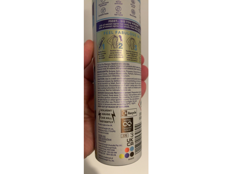 Batiste Dry Shampoo, Freshness, 200 mL