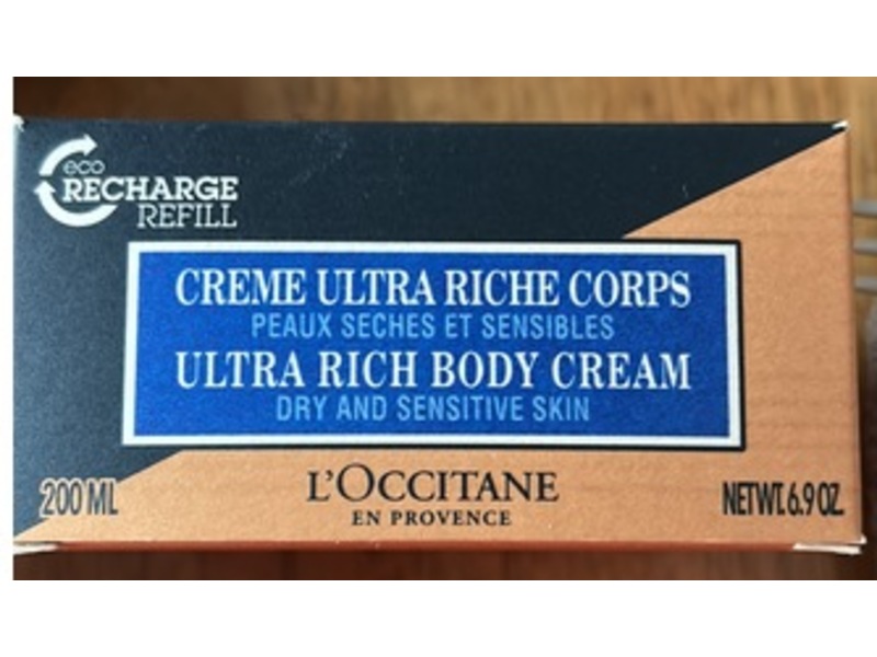 L'Occitane en Provence Ultra Rich Body Cream Refill, 6.90 oz/200 mL