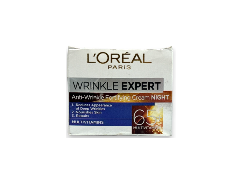 L'Oreal Paris Wrinkle Expert Night Cream, 65+ Multi-Vitamins, 50 mL