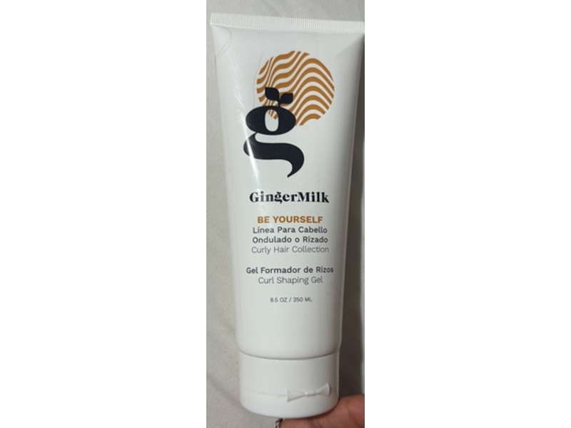 Ginger Milk Be Yourself Curly Hair Collection Curl Shaping Gel, 8.5 oz/250 mL