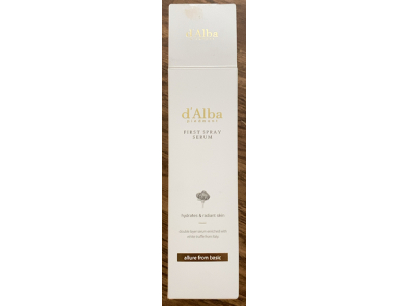d'Alba First Spray Serum Hydrates & Radiant Skin, 3.38 fl oz/100 mL
