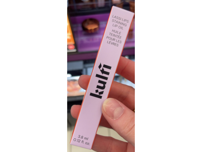 Kulfi Lassi Lips Staining Long-Lasting Lip Oil, Rose, 0.12 fl oz/3.8 mL