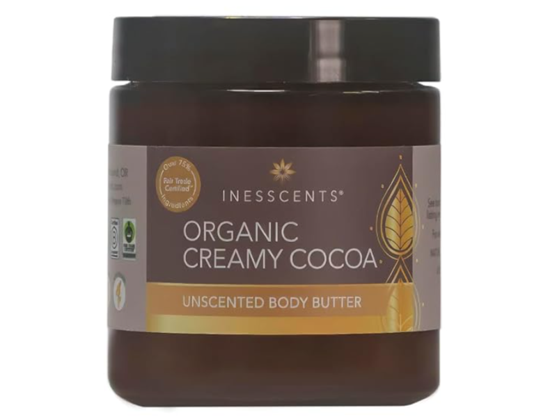 Inesscents Unscented Body Butter, Organic Creamy Cocoa, 4 fl oz/118 mL