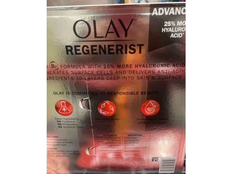 Olay Regenerist Micro Sculpting Cream Hydrating Moisturizer, 3.4 oz/96 g