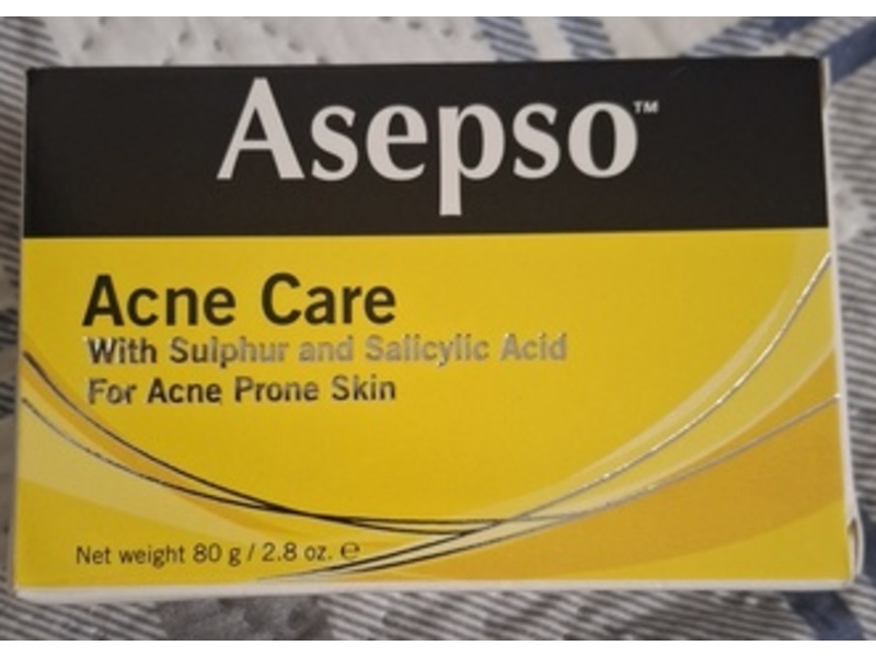 Asepso Acne Care Bar Soap, 2.8 oz/80 g
