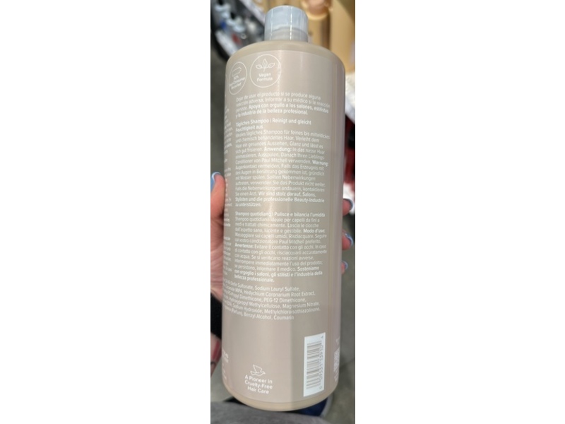 Paul Mitchell Cleanses + Balances Moisture Shampoo One, Classic, 33.8 fl oz/1L