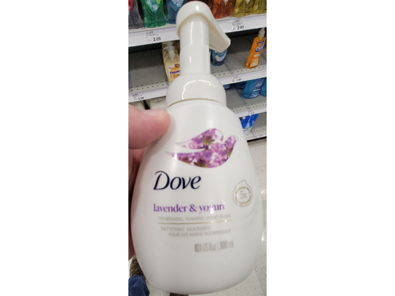 Dove Nourishing Foaming Hand Wash, Lavender & Yogurt, 10.1 fl oz/300 mL, Pack Of 4