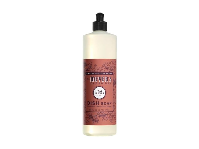 Mrs. Meyer's Clean Day Dish Soap, Fall Leaves Scent, 16 fl oz/473 mL