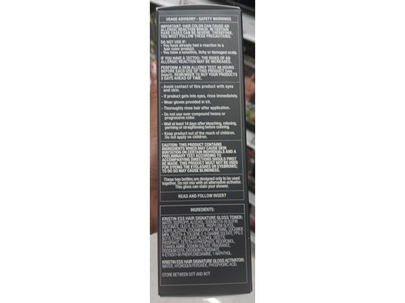 Kristin Ess Signature Hair Gloss, Black Iris True Black, 2 fl oz / 59 mL