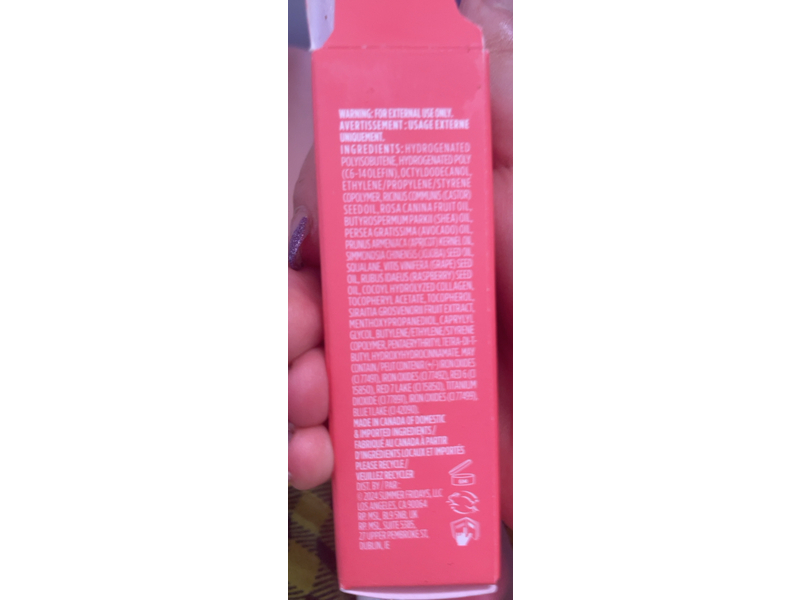 Summer Fridays Dream Lip Oil, Pink Cloud ,0.15 oz